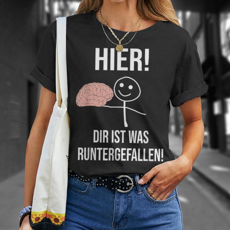 Hier Dir Ist Was Untergefen Black T-Shirt Geschenke für Sie