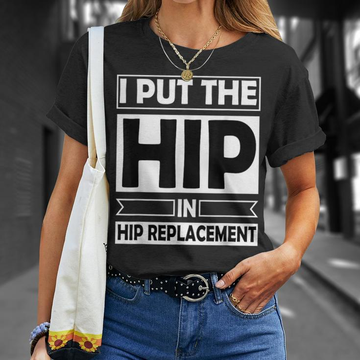 Hip Surgery Recovery Aids Bionic Hip T-Shirt Gifts for Her