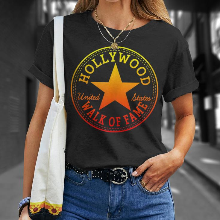 Hollywood Walk Of Fame Los Angeles Usa Holiday Travel T-Shirt Gifts for Her