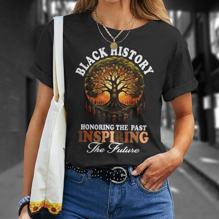 Honoring The Past Inspiring The Future Black History Teacher T-Shirt Gifts for Her