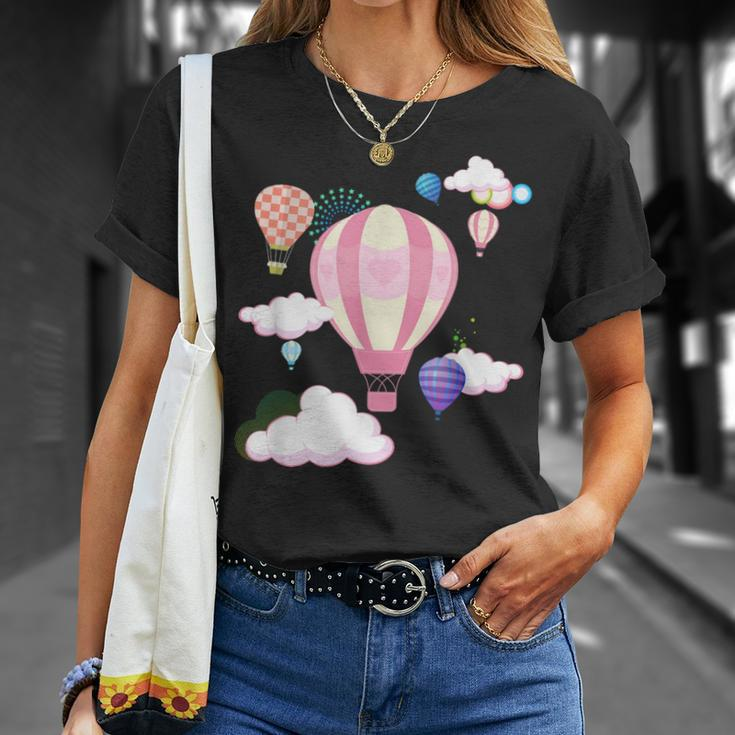 Hot Air Balloons The Sky Is The Limit Creative T-Shirt Gifts for Her