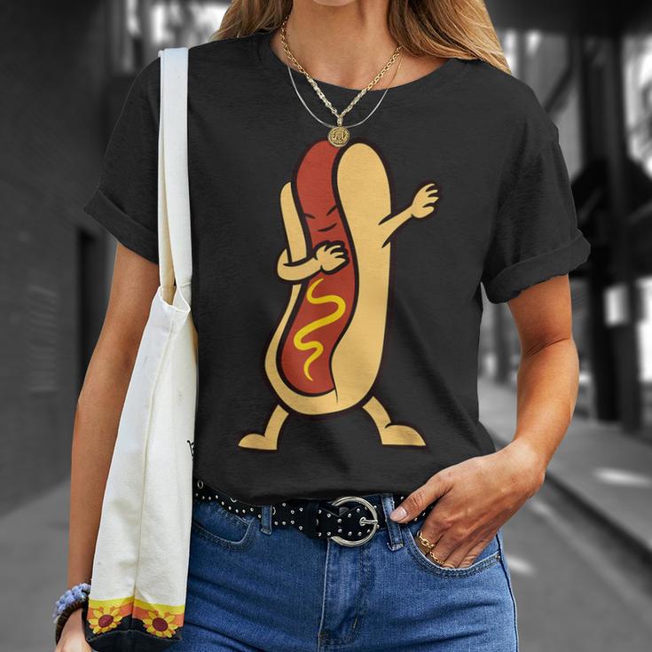 Hotdog Dabbing Hot Dog T-Shirt Gifts for Her