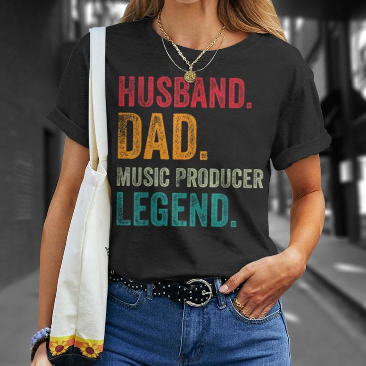 Husband Dad Music Producer Making Beats Beat Maker T-Shirt Gifts for Her
