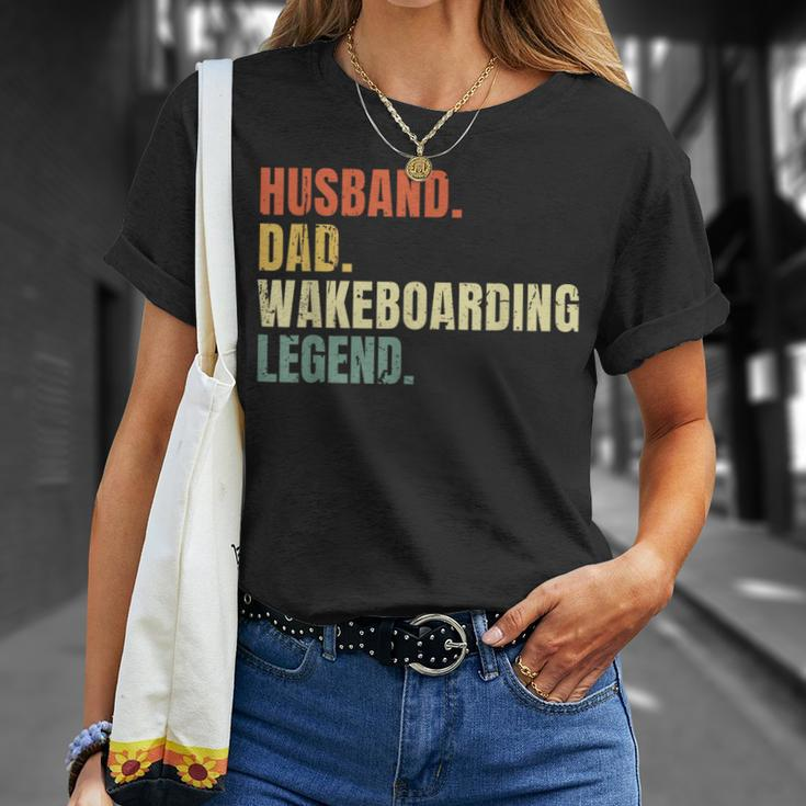 Husband Dad Wakeboarding Legend Vintage Father's Day T-Shirt Gifts for Her