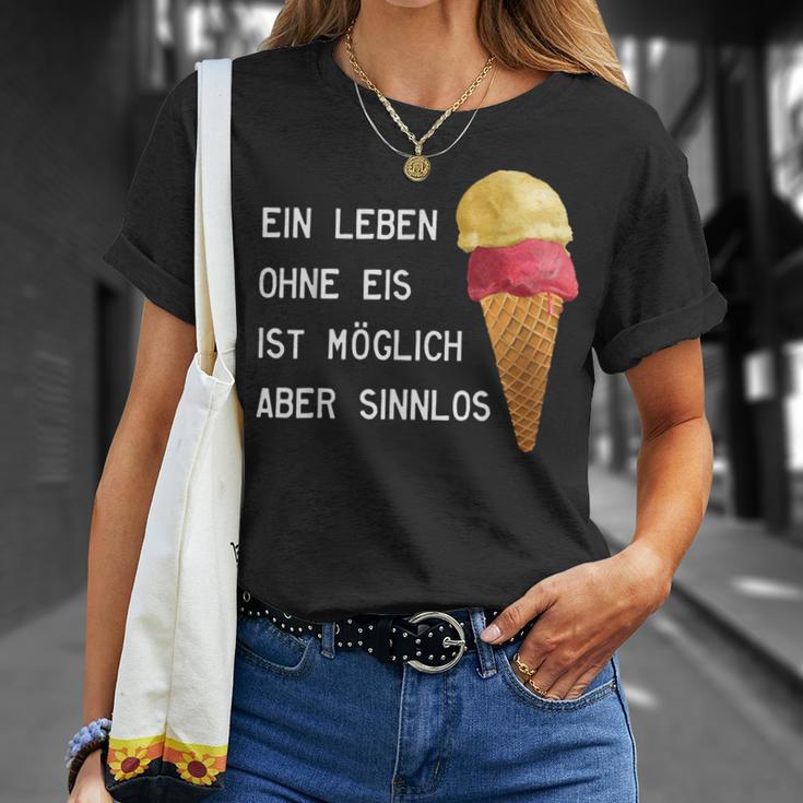 Ice Cream Leben Ohne Eisist Sinnlos D010-0887A T-Shirt Geschenke für Sie