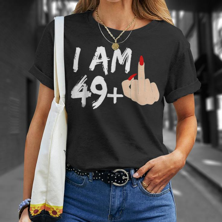 Ich Bin 49 Plus 1 Mittelfinger Zum 50 Geburtstag T-Shirt Geschenke für Sie