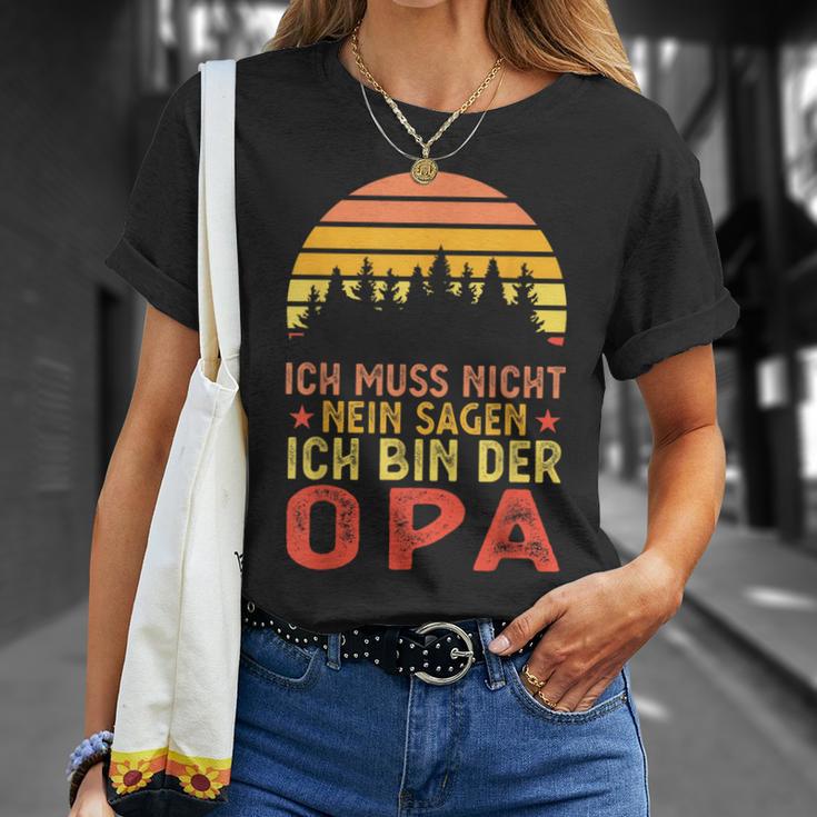 Ich Bin Der Opa Papa Family T-Shirt Geschenke für Sie