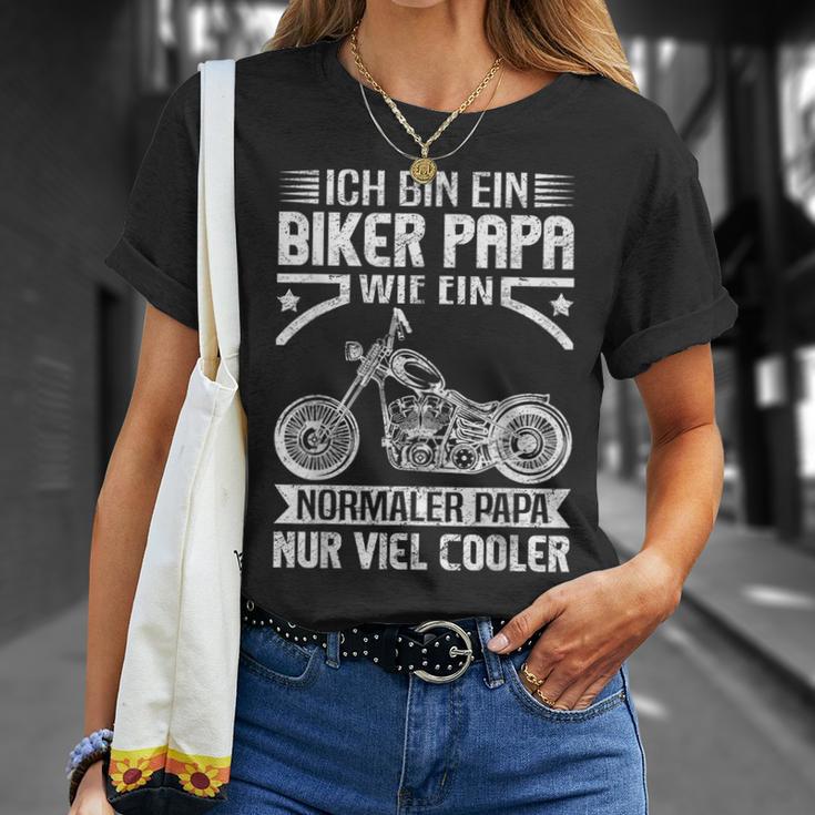 Ich Bin Ein Biker Papa Wie Ein Normal Papa Nuriel Cool S T-Shirt Geschenke für Sie