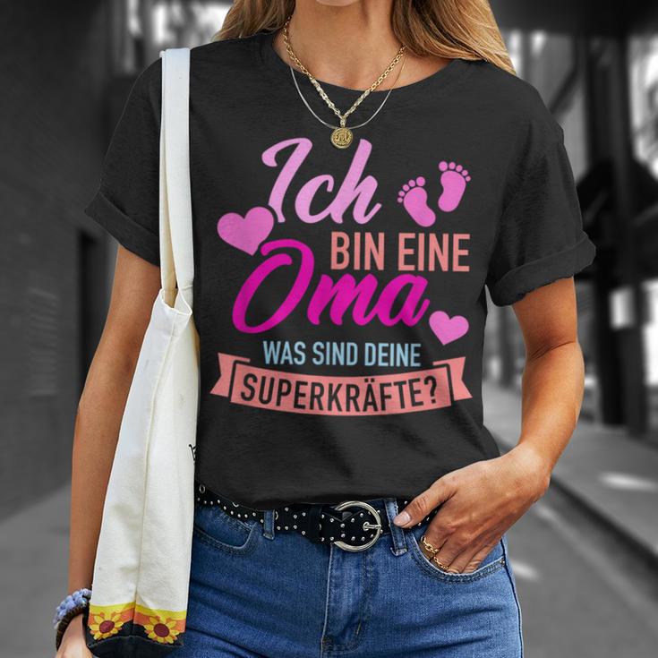 Ich Bin Eine Oma Was Sind Dein Superkraftte German Language T-Shirt Geschenke für Sie