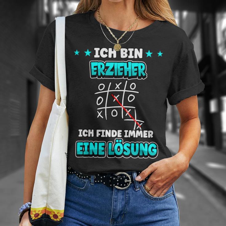 Ich Bin Erzieher Ich Findde Immer Eine Lösung Ich Bin Erzieher T-Shirt Geschenke für Sie