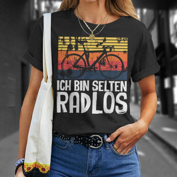 Ich Bin Selten Radlos Radloß Retro Bicycle Cycling T-Shirt Geschenke für Sie