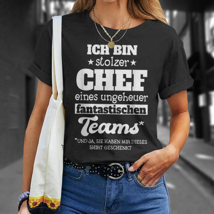 Ich Bin Stolzer Chef Einer Unheuer Fantastischen Team T-Shirt Geschenke für Sie