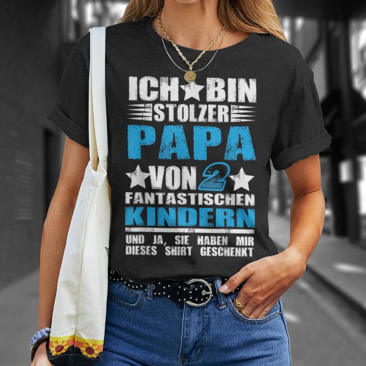 Ich Bin Stolzer Papaon 2 Fantastische Kinder T-Shirt Geschenke für Sie