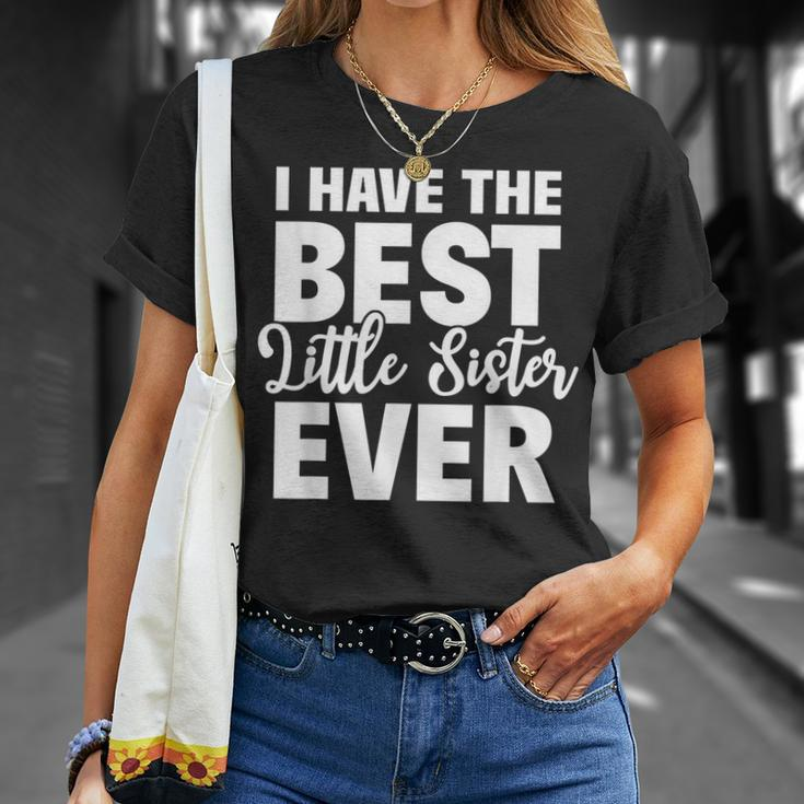 Ich Habe Die Beste Kleine Schwester T-Shirt, Geschwister Liebe Tee Geschenke für Sie