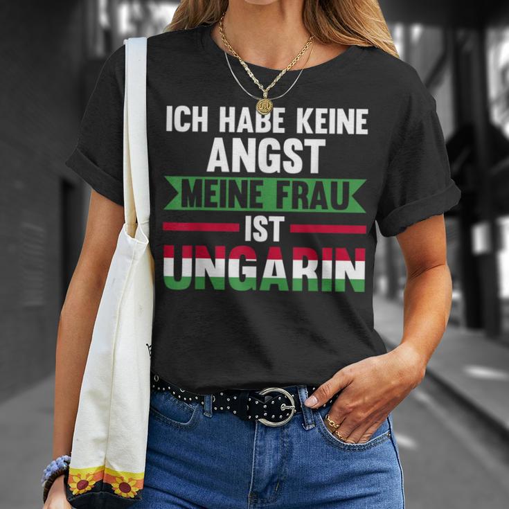 Ich Habe Keine Angst Meine Frau Ist Hunggarin T-Shirt Geschenke für Sie