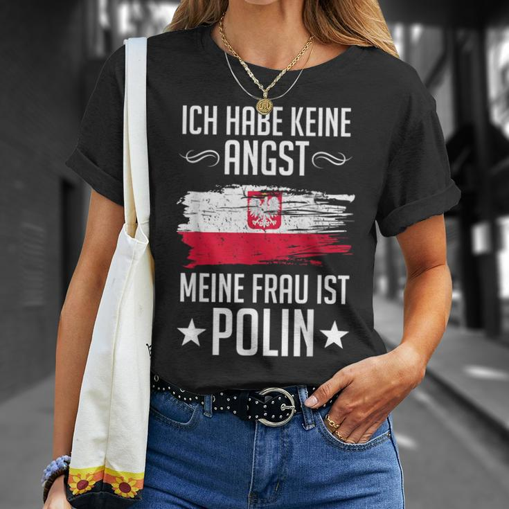 Ich Habe Keine Angst Meine Frau Ist Polin T-Shirt Geschenke für Sie