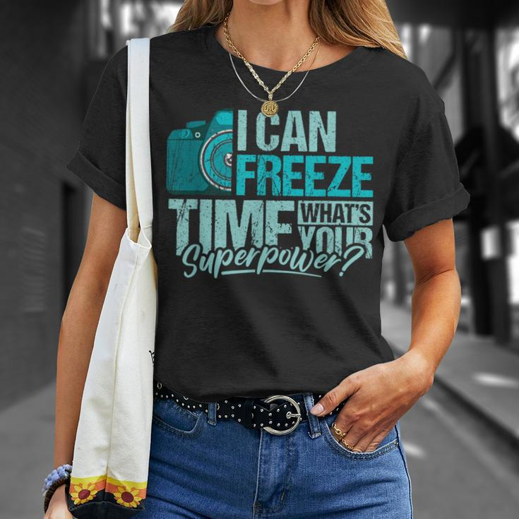 Ich Kann Die Zeit Einfrieren Was Ist Deine Superkraft T-Shirt Geschenke für Sie