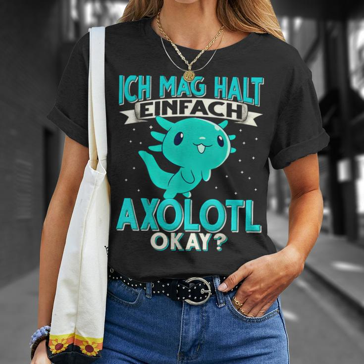 Ich Mag Halt Einfach Axolotl T-Shirt Geschenke für Sie