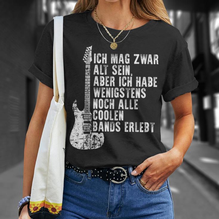 Ich Mag Zwar Alt Sein Habe Aber Alle Coole Bands Erlebt Ich Mag T-Shirt Geschenke für Sie