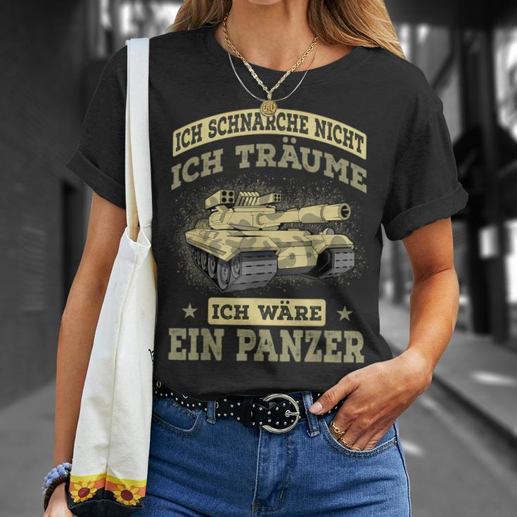 Ich Schnarche Nicht Panzer German Language T-Shirt Geschenke für Sie