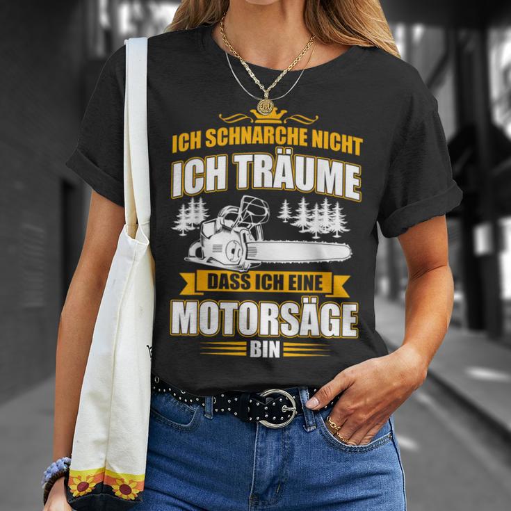 Ich Schnarche Nicht Ich Träume Dass Ich Ein Chainsaw T-Shirt Geschenke für Sie