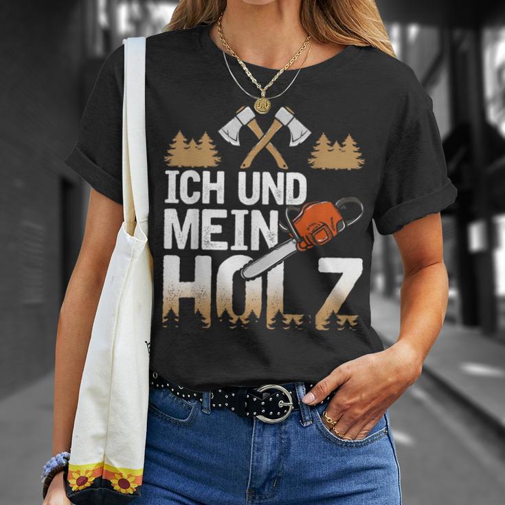 Ich Und Mein Holz Woodman Woodcutter Woodworker T-Shirt Geschenke für Sie