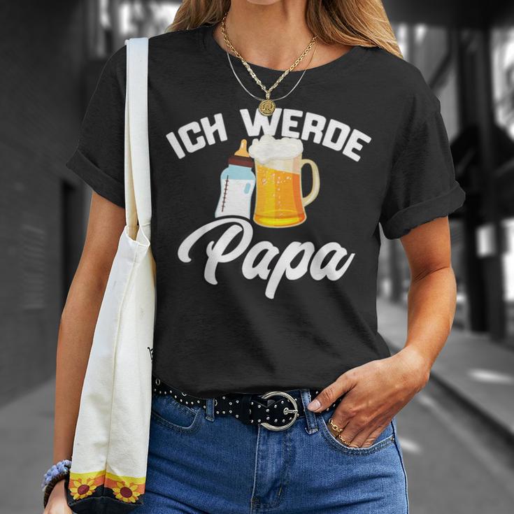 Ich Werde Papa Werdender Papaater Loading 2023 2024 T-Shirt Geschenke für Sie