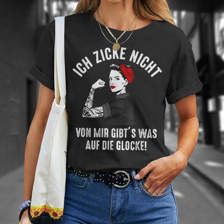 Ich Zicke Nichton Mir Gibt's Was Auf Die Belle German Langu T-Shirt Geschenke für Sie