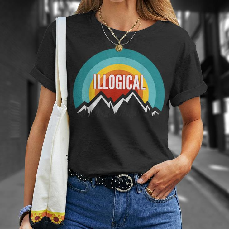 Illogical Vintage Retro Sunset T-Shirt Gifts for Her