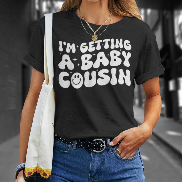 I'm Getting A Baby Cousin Cute Baby Pregnancy Announcement T-Shirt Gifts for Her
