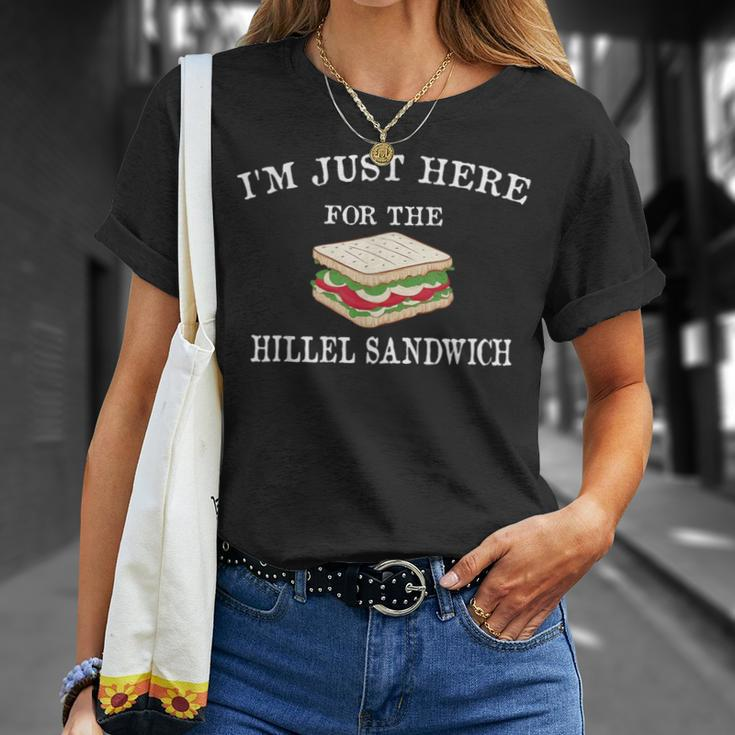 I'm Just Here For The Hillel Sandwich Passover Seder Matzah T-Shirt Gifts for Her