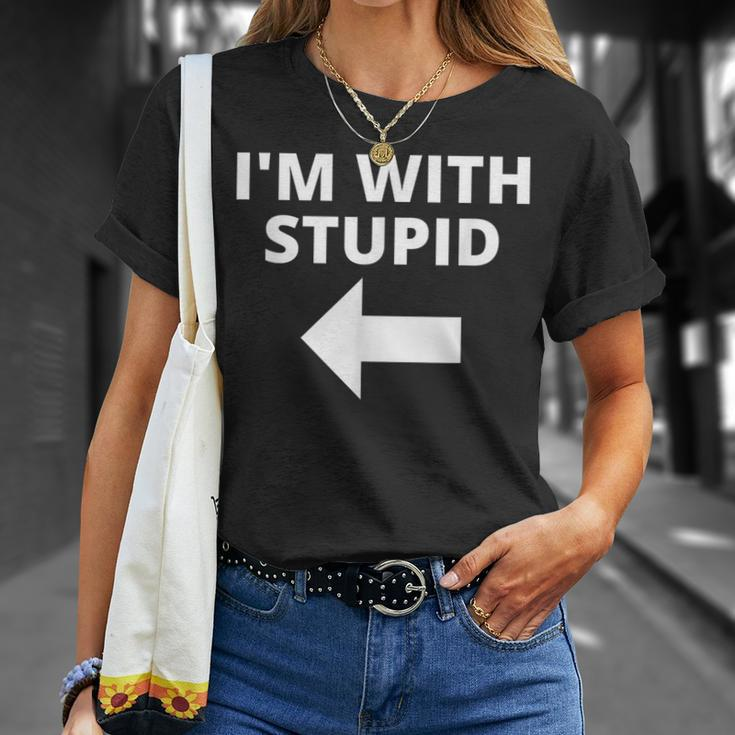 I'm With Stupid Matching Couples T-Shirt Gifts for Her