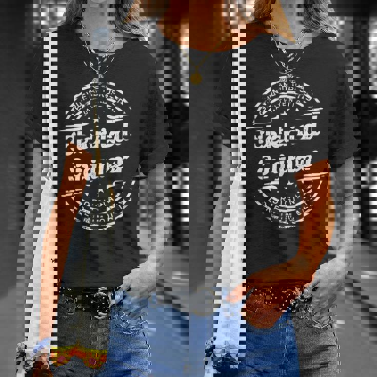Ingeniero Eléctrico Sellointage Retro Logo Desgastado Camiseta unisex Regalos para ella