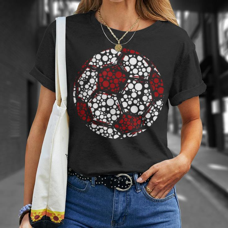 International Dot Day Happy Polka Dot Soccer Lover Sport T-Shirt Gifts for Her