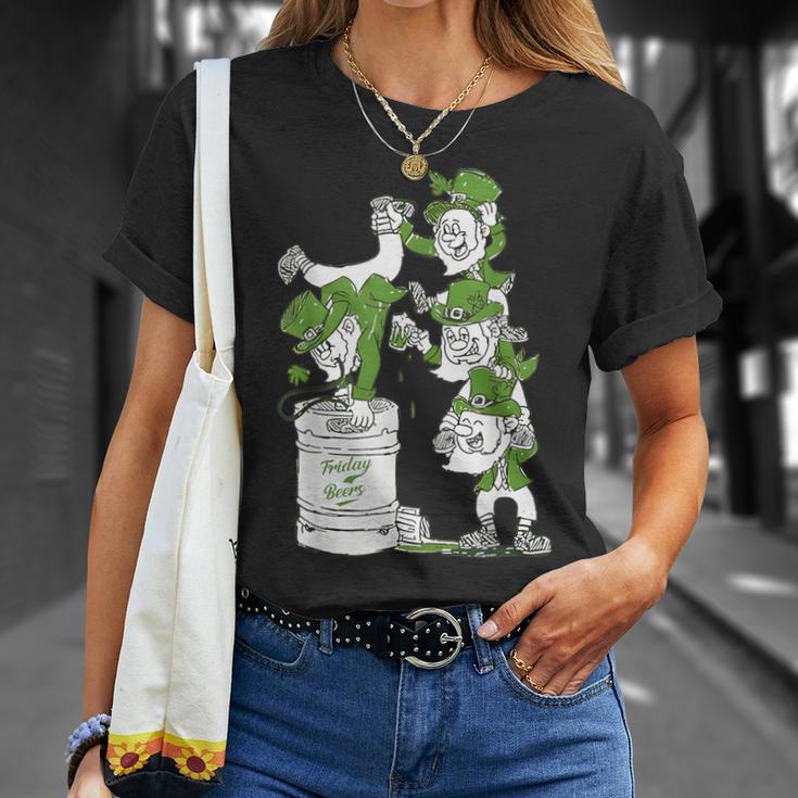 Irish Keg Stand Friday Beer T-Shirt Gifts for Her