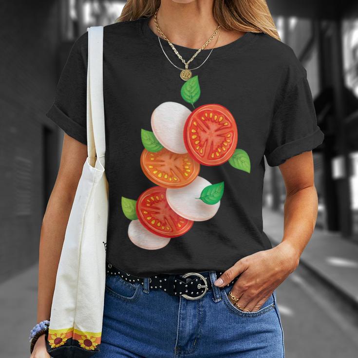 Italian Caprese Salad Tomato Basil Mozzarella Foo T-Shirt Geschenke für Sie