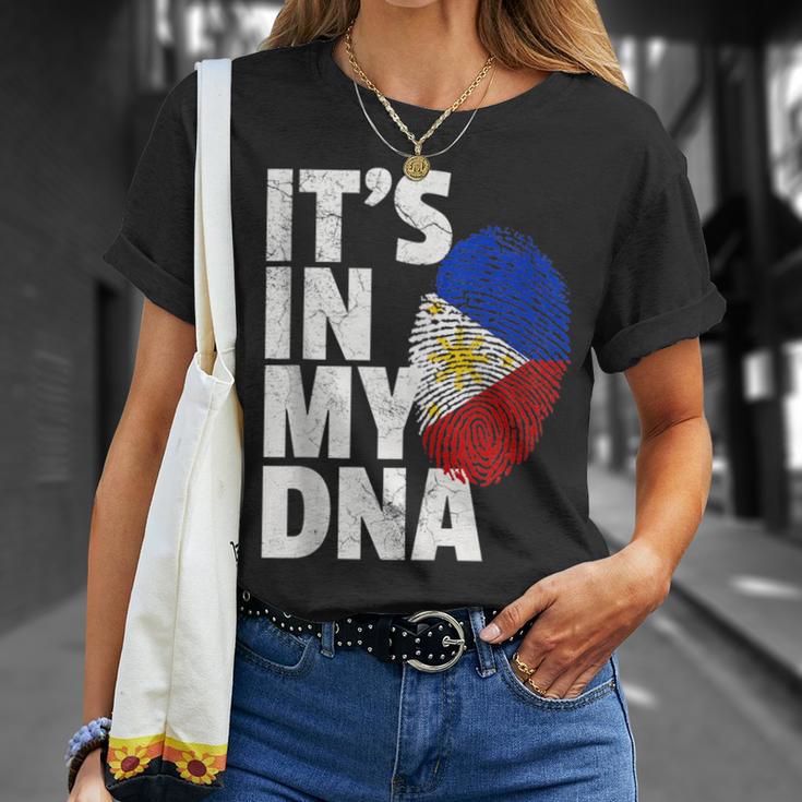 It's In My Dna Filipino Philippines Flag National Pride T-Shirt Gifts for Her