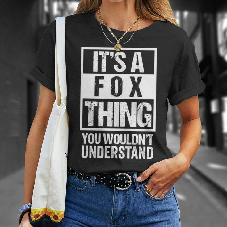 It's A Fox Thing You Wouldn't Understand Family Name T-Shirt Gifts for Her