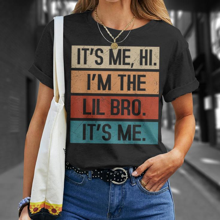 Its Me Hi Im The Lil Brother Its Me Fathers Day For Men T-Shirt Gifts for Her