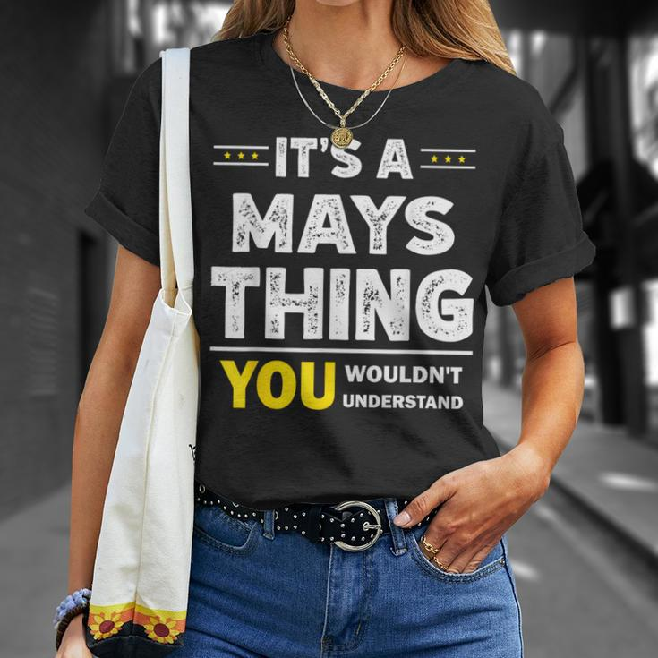 It's A Mays Thing You Wouldn't Understand Family Name T-Shirt Gifts for Her