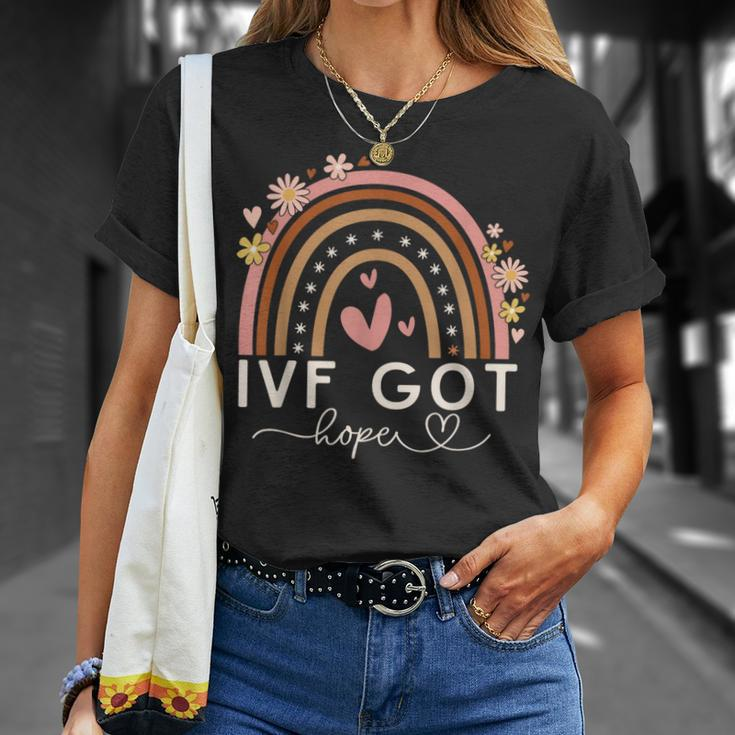 Ivf Got Hope Ivf Suprises For Vintage Rainbow T-Shirt Gifts for Her