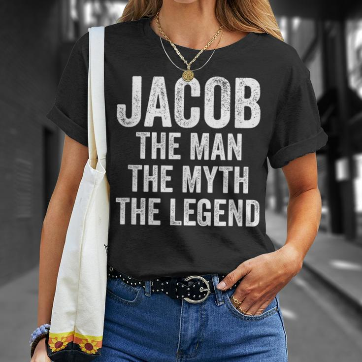 Jacob The Man The Myth The Legend First Name Jacob T-Shirt Gifts for Her