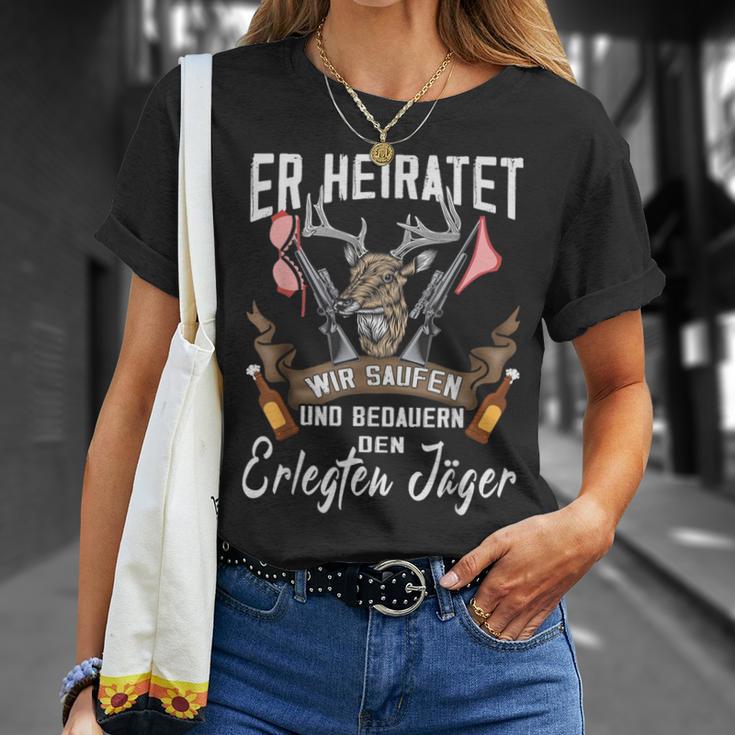 Jäger Er Heiratet Wir Saufen Jga Stag Party T-Shirt Geschenke für Sie