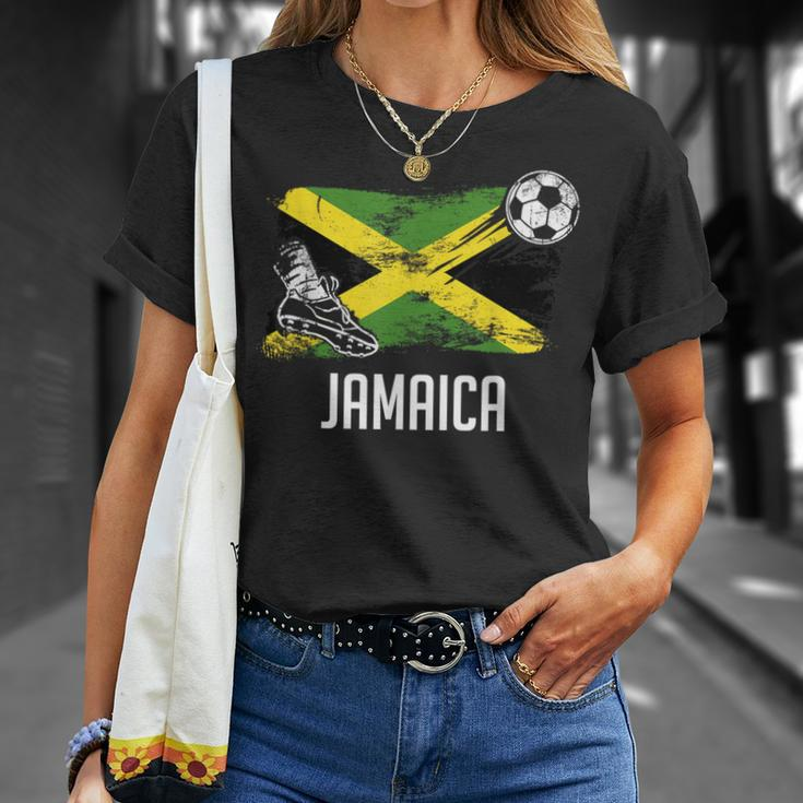 Jamaica Flag Jersey Jamaican Soccer Team Jamaican T-Shirt Gifts for Her