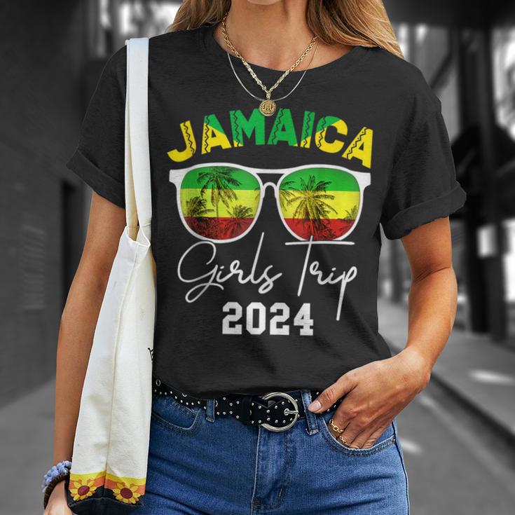 Jamaica Girls Trip 2024 Summer Vacation Jamaican Flag T-Shirt Gifts for Her