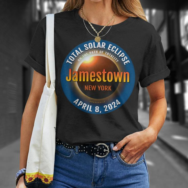 Jamestown New York Ny Total Solar Eclipse 2024 3 T-Shirt Gifts for Her