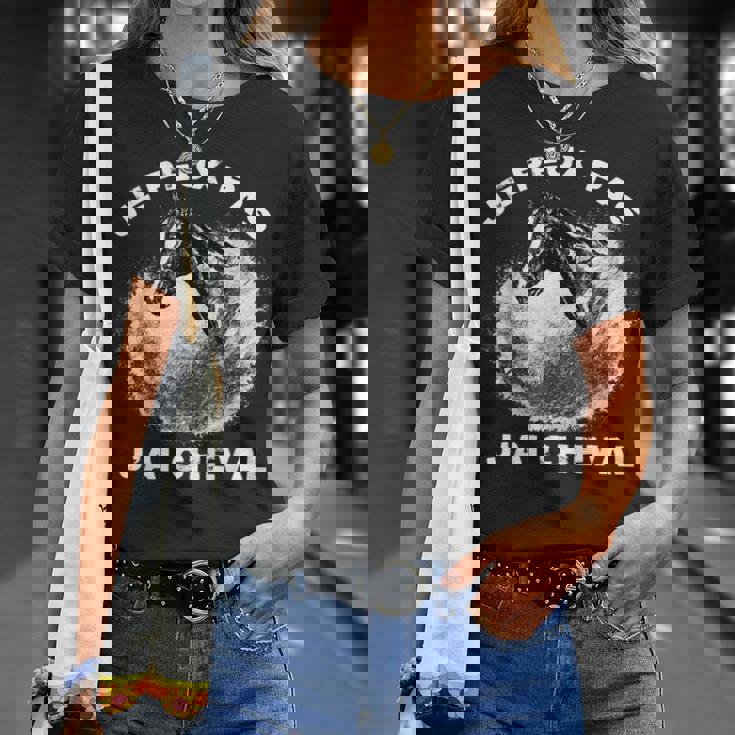 Je Peux Pas J'ai Cheval Humour Equitation Équestre Cavalier T-Shirt Cadeaux pour elle