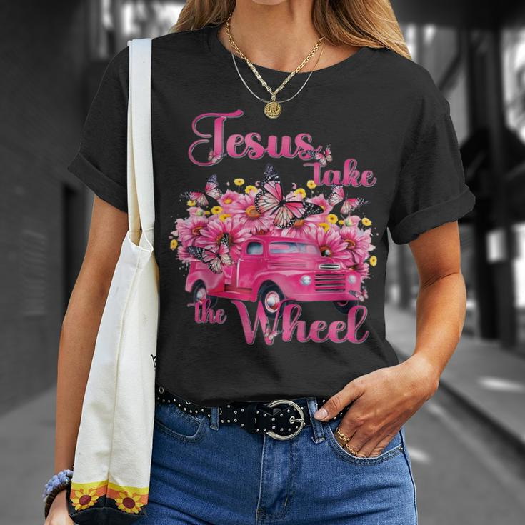 Jesus Take The Wheel Truck God Believer T-Shirt Gifts for Her