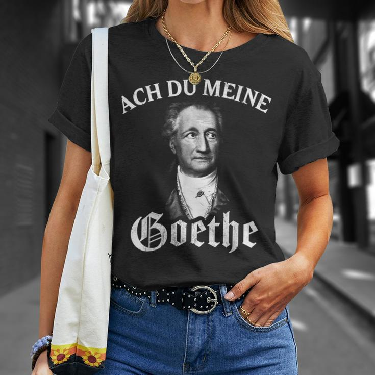 Johann Wolfang Von Goethe Meme Ach Du Meine Goethe Black S T-Shirt Geschenke für Sie