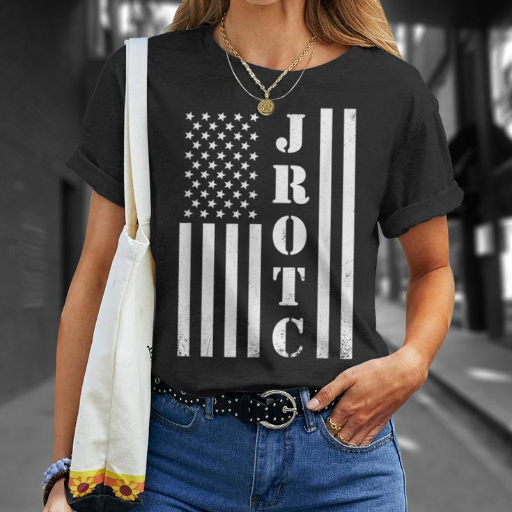 Jrotc American Flag Jrotc Veteran T-Shirt Gifts for Her